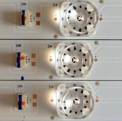 KIT DE LED`S PARA TV (3 PIEZAS) / HITACHI 4C-LB430T-YH4 / 20161009 / 006-P1K3533A / 190817 / TCL-0DM-43D1800-3X8-3030-REV.V1 / 190817-YW7XJY / YHA-4C-LB430T-YH4 / PANEL LVU430LGDX E1 V17 / MODELO 40R80 - Imagen 3