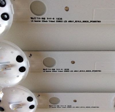 KIT DE LED`S PARA TV (3 PIEZAS) / LG 3PCM00796A / EAV63992902 / EAV 6399 2902 / LGIT.Trident.55UK63 / LGIT.55UK63.REV00.170615 / AGRC1A61B / LG Innotek 55inch Trident 55UK63 / 180628 / PANEL NC550DGG-AAGX1 /  MODELO 55UK6090PUA / 55UK6090PUA.BUSWLOR - Imagen 2