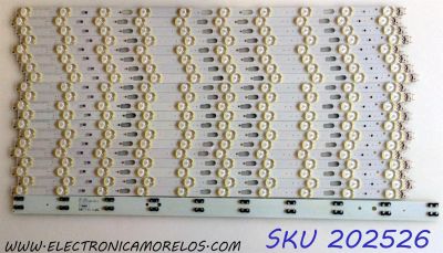 KIT DE LED`S PARA TV (20 PIEZAS) / SAMSUNG BN96-48093A / LM41-00709A / 48093A / E306084 / BN96-48274A / (CT181101) / Q70-55S-10EA / PANEL CY-TR055FLLV3H / MODELO QN55Q70RAFXZA FA01