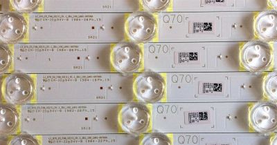 KIT DE LED`S PARA TV (20 PIEZAS) / SAMSUNG BN96-48093A / LM41-00709A / 48093A / E306084 / BN96-48274A / (CT181101) / Q70-55S-10EA / PANEL CY-TR055FLLV3H / MODELO QN55Q70RAFXZA FA01 - Imagen 5