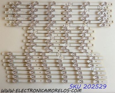 KIT DE LEDS PARA TV LG 24 PIEZAS / NUMERO DE PARTE LG Innotek Direct 3.0_70inch_A TYPE Rev01_20140310 / LG Innotek Direct 3.0_70inch_B TYPE Rev01_20140310 / LG Innotek Direct 3.0_70inch_C TYPE Rev01_20140310 / PANEL HC700CUF-VHHD1 / MODELO 70LB7100-UC