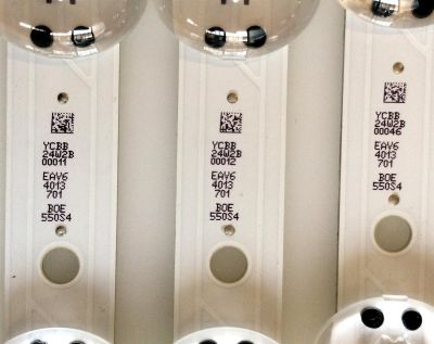 KIT DE LED`S PARA TV (3 PIEZAS) / LG EAV64013701 / SSC_TRIDENT_55UK63_S / SSC_TRIDENT_55UK63 / SSC_55UK63 / SVL550AS48AT5 / 171201 / PANEL`S NC550DGG-ABGX1 / NC550DGG-ABGX3 / MODELOS 55UK6300PUE / 55UK6090PUA / 55UK6300PUE.BUSTLOR / 55UK6090PUA.BUSTLOR - Imagen 3