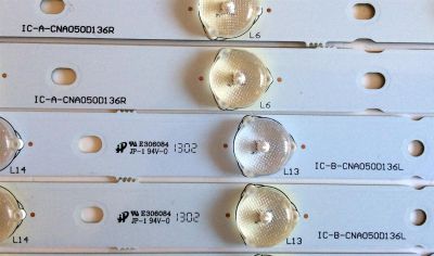 KIT DE LED`S PARA TV (10 PIEZAS) / VIZIO IC-B-CNA050D136L / IC-A-CNA050D136R / CNA050D136R / XC036-4059DA2 / LXC036 / LXCO36 / E306084 PANEL T500HV01.0 / D500D3-GW50-C0X / MODELO ELEFW502 - Imagen 2