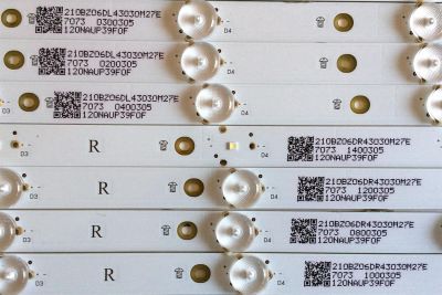 KIT DE LEDS ORIGINAL PARA TV INSIGNIA 14 PIEZAS / NUMERO DE PARTE LBM550P0601 / LBM550P0601-JM-3 / LBM550P0601-JN-4 / 115NAUP39F0F / 210BZ06DL43030M27E / 210BZ06DR43030M27E / PANEL TPT550U1-QVN05.U / MODELO NS-55DR710NA17 / NS-55DR710NA17 REV:C - Imagen 2