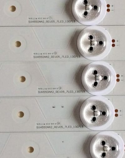 KIT DE LED´S PARA TV / NOTA IMPORTANTE:KIT CUENTA ORIGINALMENTE DE 11 PIEZAS (INCOMPLETO SOLO 10 PIEZAS) / HISENSE / INSIGNIA SVH55AA2_REV05_7LED_130719 / SVH550AA2 / 130719 / PANEL HD550DF-B57\S4\BBY/ MODELO S55K20DG / 55K23DG / 55K23DGW / NS-55D550NA15 - Imagen 3