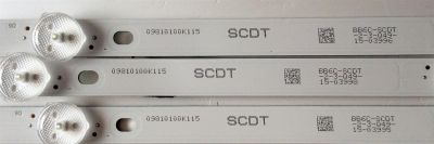 KIT DE LED'S PARA TV SAMSUNG (3 PIEZAS) / NUMERO DE PARTE IC-A-VZAA32DA12 / 09810100K115 / E466169 / PANEL HV320FHB-N10 / MODELO UN32N5300 / UN32N5300AFXZA RC03 - Imagen 2