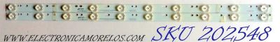 KIT DE LED´S PARA TV (2 PIEZAS) / SCEPTRE IC-B-CNA032D127 / Y5XC043 / Y5XCO43 / E306084 / 1026130604Y5XC043 / 1026130604Y5XC04305233 / 1026130604Y5XC04305234 / PANEL CN32HB612 / MODELO X32