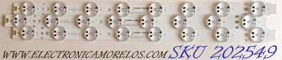 KIT DE LED´S PARA TV (3 PIEZAS) / LG EAV63992801 / HC500DQN-VCUR/L / EAV6 3992 801 / SSC_50UK63/65 / SSC_50UK63/65_INX_25mm_2.3p1_20171120 / PANEL NC500DQE / MODELO 50UK6500AUA / 50UK6500AUA.BUSJLOR