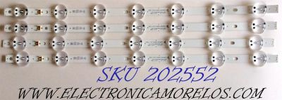 KIT DE LED´S PARA TV LG (4 PIEZAS) / NUMERO DE PARTE EAV64592201 / SSC_Y19_Trident_50UM73_S / SSC_Y19_Trident_50UM73 / SSC_Y19_Trident_50UM73_REV00_180705 / PANEL'S NC500DQG-VXHX3 / NC500DQG-VXHX7 / NC500DQG-VXHX5 / HC500DQN-VCXL1 / MODELOS 50UN7300