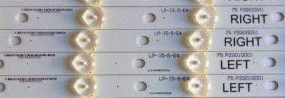 KIT DE LED´S PARA TV (16 PIEZAS) / PANASONIC IC-B-HWBR55D345 / IC-B-HWBR55D345R / IC-B-HWBR55D345L / 75.P2Q01G001 / 75.P2Q02G001 / LP-I5-5-E4 / P2QE24MA4853 / PANEL PAV5533-01 / MODELO TC-55AS530U - Imagen 2
