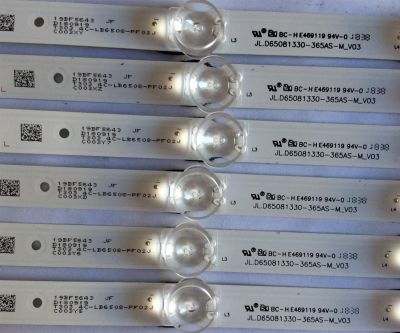 KIT DE LED'S PARA TV TCL ((6 PIEZAS)) / NUMERO DE PARTE JL.D65081330-365AS-M_V03 / JL.D65081330-365AS-M / 4C-LB6508-PF01J / 4C-LB6508-PF02J / PANEL LVU650NDEL / MODELOS 65S423 / 65S423TEAA / 65S423TFAA - Imagen 2