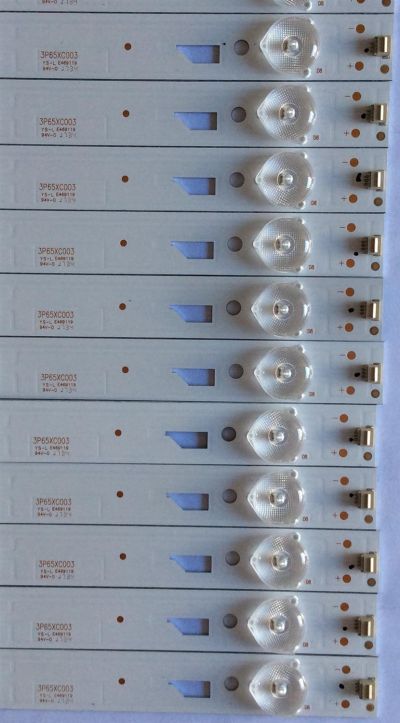 KIT DE LED'S PARA TV RCA (12 PIEZAS) / 0365TC008 / 3P65XC003 / 3P65XC004 / HSCQ7 / PANEL C650U17-E68-5 / MODELO RTRU6527-US - Imagen 2