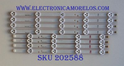 KIT DE LED´S PARA TV INSIGNIA (8 PIEZAS) / SVP370A33 / SVP370A33_A_REV6_130717 / P4ACB2 / E1012 / MODELO NS-37D20SNA19