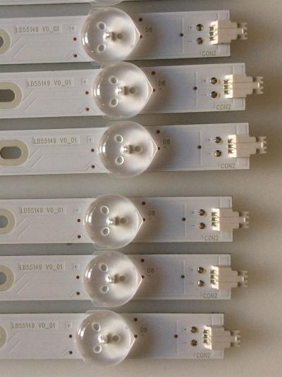 KIT DE LED´S PARA TV VIZIO (16 PIEZAS)(AZULES) /  YFPBC-1E355813 / LB55149  V0_01 / LB55149  V1_01 / 09810108DH07 / 09810108DH03 / PANEL T550QVN05.D / MODELO M557-G0 - Imagen 3