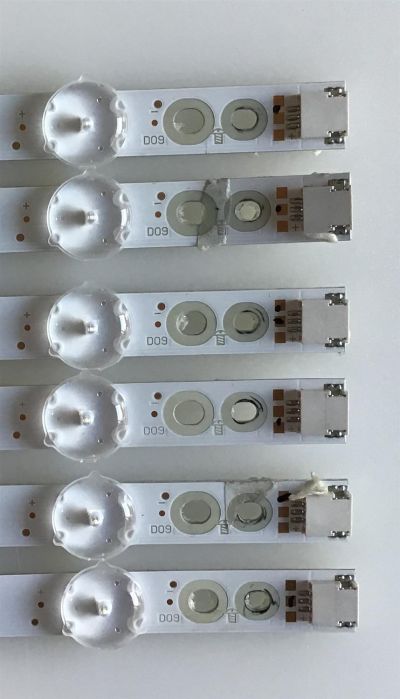 KIT DE LED'S PARA TV VIZIO (12 PIEZAS) / GJ-2K18-E55-550-D614-V9 / GJ-2K18-E55-550-D614-V9-R / GJ-2K18-E55-550-D614-V9-L / PANEL TPT550U1-QVN05.U / MODELO E55-F1 LTMWWUMU - Imagen 5