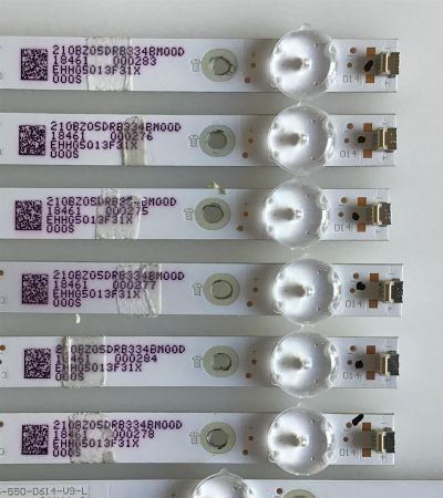 KIT DE LED'S PARA TV VIZIO (12 PIEZAS) / GJ-2K18-E55-550-D614-V9 / GJ-2K18-E55-550-D614-V9-R / GJ-2K18-E55-550-D614-V9-L / PANEL TPT550U1-QVN05.U / MODELO E55-F1 LTMWWUMU - Imagen 4