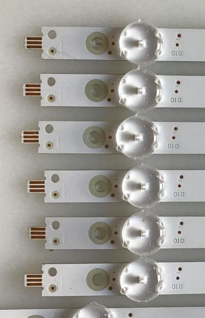 KIT DE LED'S PARA TV VIZIO (12 PIEZAS) / GJ-2K18-E55-550-D614-V9 / GJ-2K18-E55-550-D614-V9-R / GJ-2K18-E55-550-D614-V9-L / PANEL TPT550U1-QVN05.U / MODELO E55-F1 LTMWWUMU - Imagen 3