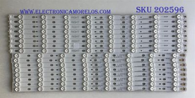 KIT DE LED'S PARA TV PANASONIC (16 PIEZAS) / IC-C-HWBR60D322L/R / PANEL'S PAV6032-03 / LC600DUK(SG)(E1) / MODELOS TC-60AS640U / TC-60AS650B / TC-60AS530U