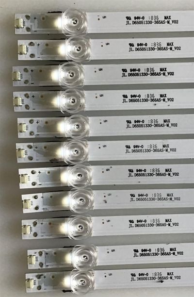 KIT DE LED'S PARA TV JVC (16 PIEZAS) / 30365009215 / LED65D9-03(C) / 1010191759/58-12 / PANEL LSC650FF05-W / MODELO - Imagen 3