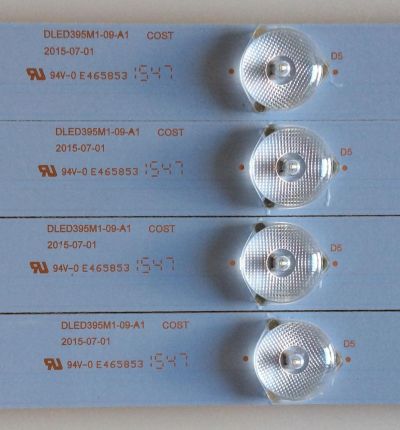 KIT DE LED´S PARA TV POLAROID (4 PIEZAS) / DLED395M1-09-A1 / PANEL V400HJ6-PE1 REV.C2 / MODELO 40GSR3000FM - Imagen 3