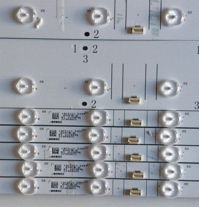 KIT DE LED'S PARA TV HISENSE ((8 PIEZAS)) / CRH-BX50AB13030T081692N-A-REV / CRH-BX50AB13030T081692N-B-REV / CRH-BX50AB23030T081692N-A-REV / CRH-BX50AB23030T081692N-B-REV / SVH500AB2-A / SVH500AB2-B / 19031 / 20984600 / PANEL HD500V3U51-TAL3 / MODELO 50H8F - Imagen 3