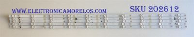 KIT DE LED´S PARA TV HISENSE (5 PIEZAS) / LB50101 / LB50101 V0 / 1196300 / E469119 / PANEL HD500K3U54-L4 / MODELO 50R7E