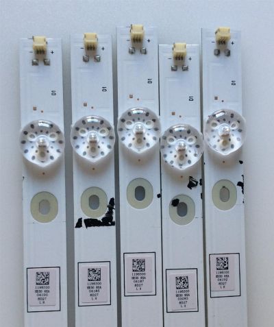 KIT DE LED´S PARA TV HISENSE (5 PIEZAS) / LB50101 / LB50101 V0 / 1196300 / E469119 / PANEL HD500K3U54-L4 / MODELO 50R7E - Imagen 2
