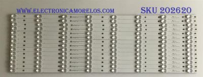 KIT DE LED´S PARA TV RCA (14 PIEZAS) MS-L2293 V1 / A4  M192 J 2H / 65MR300C81K01 / PANEL LK750RP1A00 / MODELO RTU7575