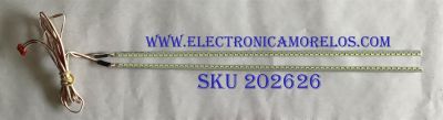 KIT DE LED´S PARA TV W BOX (2 PIEZAS) / 31.5-2T-L  V1.0 / 900-07-00061 / 900-07-00062 / PANEL T320HVN05.6 / MODELO 0E-32LEDMON