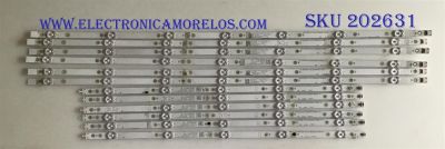 KIT DE LED´S PARA TV VIZIO (12 PIEZAS) / LB-GM3030-GJVIZIOD656X12AG52-L-T / LB-PM3030-GJVIZIOD656X12AG52-R-T / LB-PM3030-GJVIZIOD656X12AEQ2-R-Y / LB-PM3030-GJVIZIOD656X12AEQ2-L-Y / PANEL TPT65J1 / MODELOS D65-F1LTCUWSLU / D65-F1 LTCWWSKU 
