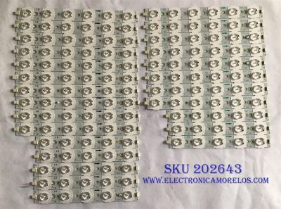 KIT DE LED'S PARA TV SHARP (26 PIEZAS) / A596WG-94 / A595WG-94 / 011980 / SN-AG-CU / MODELO LC40LE700UN / NOTA IMPORTANTE:KIT CUENTA ORIGINALMENTE DE 27 PIEZAS ((INCOMPLETO SOLO 26 PIEZAS))