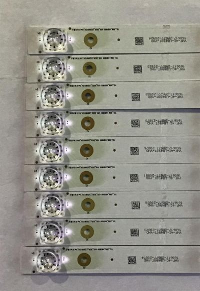 KIT DE LED'S PARA TV HITACHI (9 PIEZAS) / YHF-4C-LB490T-YHD / TCL_0DM_49D1800 4X9_3030_LX20161124_VER.0 / PANEL LVU490CSDX E2  / MODELO 49R80 - Imagen 3