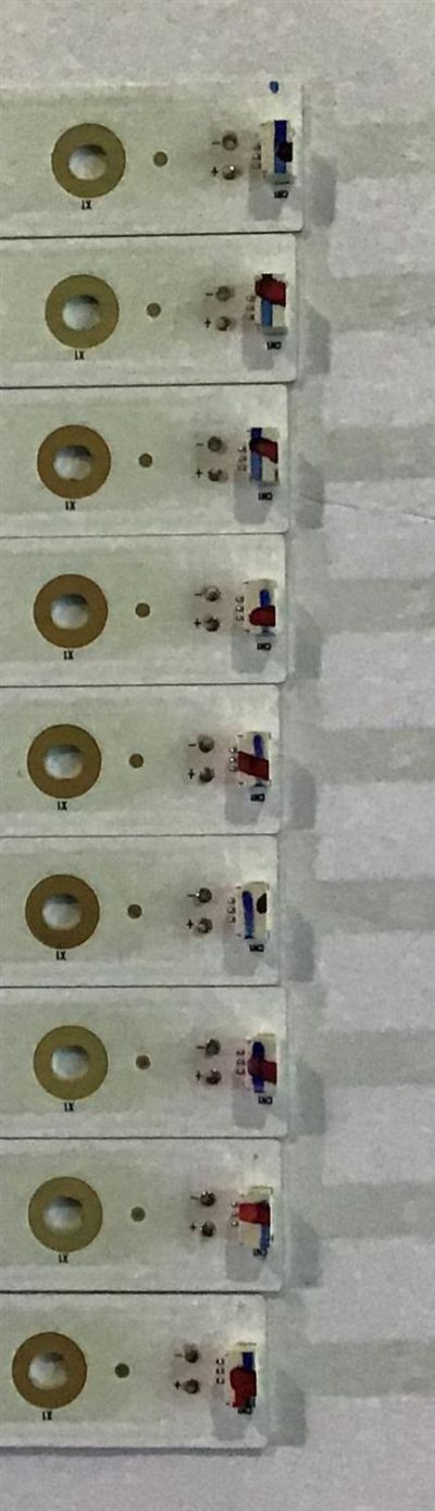 KIT DE LED'S PARA TV HITACHI (9 PIEZAS) / YHF-4C-LB490T-YHD / TCL_0DM_49D1800 4X9_3030_LX20161124_VER.0 / PANEL LVU490CSDX E2  / MODELO 49R80 - Imagen 2