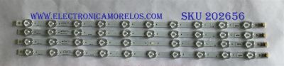 KIT DE LED'S PARA TV PHILIPS (4 PIEZA) / UDULEDLXT010 / LB50084 V0_00 / PANEL UBAU0XH / MODELO 50PFL5703/F7