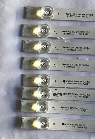 KIT DE LED´S PARA TV POLAROID (8 PIEZAS) / JL.D50051330 / JL.D50051330-170AS-M_V01 / FZD-03 E348124HN / 18AF430 / 203-011-0052H / PANEL V500DJ6-QE1 / MODELO 50T7U - Imagen 4