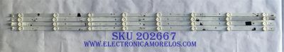 KIT DE LED´S PARA TV VIZIO (4 PIEZAS) / IC-BVZAA48D828 / IC-BVZAA48D828A / 0981010031D1 / IC-BVZAA48D828B / 0981010031D2 / IC-BVZAA48D828C / 0981010031D3 / IC-BVZAA48D828D / 0981010031D4 / PANEL LSC480HN08-802 / MODELO D48F-E0