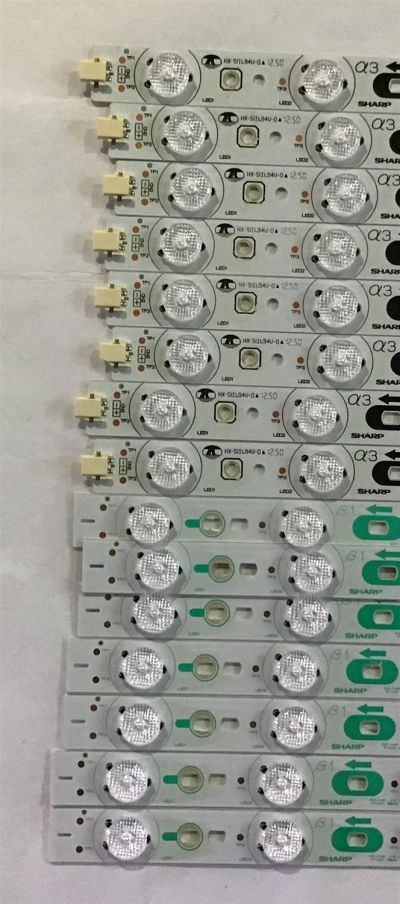KIT DE LED'S PARA TV SHARP / (45 PIEZAS KIT COMPLETO) / HX-S(I).94V-0 / 5069 / 5070 / 5071 / 5072 / 5073 / 5074 / PANEL R1K800D3GW10 / MODELO 80" - Imagen 3