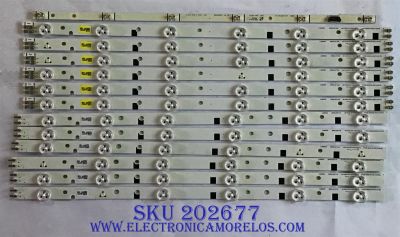 KIT DE LED'S PARA TV (12 PIEZAS) / BN96-24110A / BN96-24111A / 46-3535LED-72EA-L / 46-3535LED-72EA-R / D1GE-460SCA-R4 / D1GE-460SCB-R4 / PANEL LTJ460HN10-V / MODELOS UN46EH6030MXZL / UE46EH6030WXZG / LH46MDCPLGA/ZA SS01 / MODELOS EN DESCRIPCIÓN