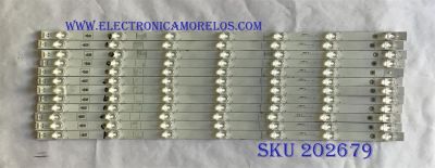 KIT DE LED´S PARA TV TOSHIBA (12 PIEZAS) / LB65066 / LB65066 V0 / 1189679 / PANEL HD65051-TAL3/S0/GM/ROH / MODELO 65H83