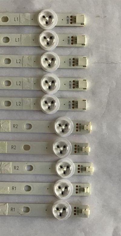 KIT DE LED´S PARA TV VIZIO(10 PIEZAS)/5638005B81G/DRT 48INCH L1 131015/DRT 48INCH L2 131015/PANEL LSC480HM01-G01/MODELO E480I-B2 LWZQPOCQ/NOTA IMPORTANTE:KIT CUENTA ORIGINALMENTE DE 12 PIEZAS ((INCOMPLETO SOLO 10 PIEZA)) - Imagen 4