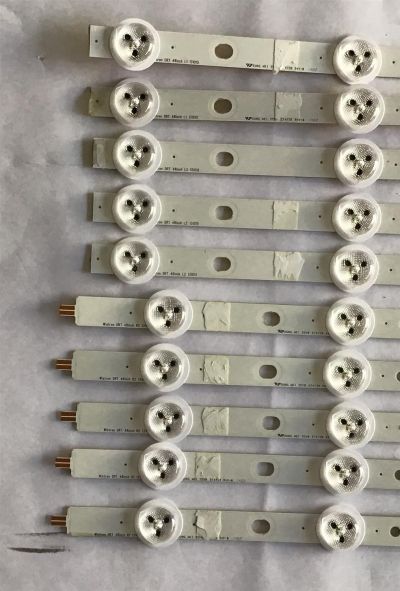 KIT DE LED´S PARA TV VIZIO(10 PIEZAS)/5638005B81G/DRT 48INCH L1 131015/DRT 48INCH L2 131015/PANEL LSC480HM01-G01/MODELO E480I-B2 LWZQPOCQ/NOTA IMPORTANTE:KIT CUENTA ORIGINALMENTE DE 12 PIEZAS ((INCOMPLETO SOLO 10 PIEZA)) - Imagen 2