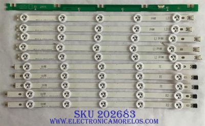 KIT DE LED´S PARA TV VIZIO / LG / SANYO / (10 PIEZAS) / 6916L-1338A / 6916L-1339A / 6916L-1340A / 6916L-1341A   / PANEL LC420DUG(JF)(R1) / MODELOS E420OI-A0 / 42LN541C-UA BUSYLJR / DP42D23 P42D23-00 / MAS MODELOS EN DESCRIPCION