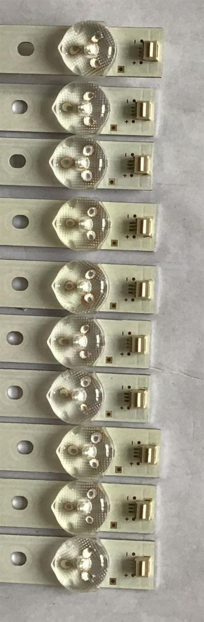 KIT DE LED´S PARA TV WESTINGHOUSE / ELEMENT (10 PIEZAS) / CC02550D500V09 / 55H 55E9 10X5 5SP1 1410 / A V061702 18 / A V071652 18 / YSL-L  94V-0   E479275 / PANEL MD5526YTLU / MODELOS WE55UDT 108 / E4SFT5517  - Imagen 2