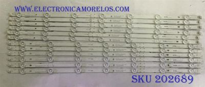 KIT DE LED´S PARA TV VIZIO (12 PIEZAS) / CS-MCPCB-150 / AMTRAN_65_E65_F0_6X7+6X7_3030C_A_7S1P REV.V4 / 0981010DCF / 0262201CNDM65D930 / BA2J-DXMU-2-1 / PANEL LSC650N04-J01 / MODELO E65-F0