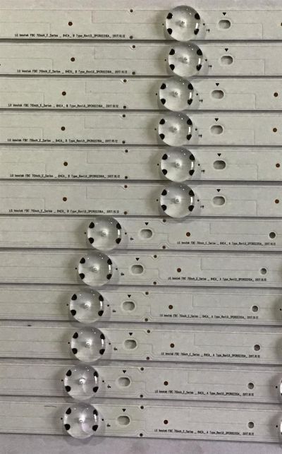 KIT DE LED´S PARA TV VIZIO (12 PIEZAS) NUMERO DE PARTE 3PCR02315A / 3PCR02316A / 70INCH_E_SERISE_84EA_A TYPE_REV01_3PCR02315A / 70INCH_E_SERISE_84EA_B TYPE_REV01_3PCR02316A / PANEL'S SD700DUA-2 / SD700DUA-1 / SD700DUA-3 / MODELO D70-F3 / V705-H3 - Imagen 3