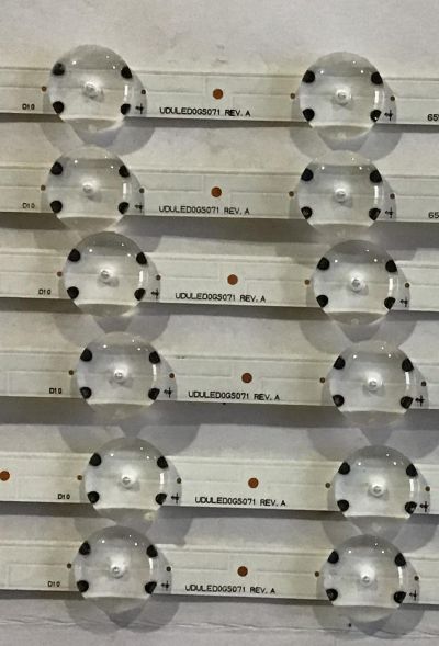 KIT DE LED´S PARA TV MAGNAVOX / PHILIPS (6 PIEZAS) / UDULED0GS071 / LG INNOTEK 65INCH FUNAI REV.A / 65W11S1P / PANEL UBD85XG / MODELOS65MV378Y/F7 / 65PFL5602/F7 - Imagen 4