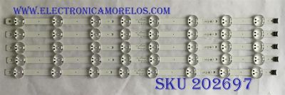 KIT DE LED´S PARA TV LG (5 PIEZAS) / EAV64732901 / LGIT_Y19_60UM71 / 60UM71_REV02_190121 / PANEL NC600DQE-VSHP1 / MODELO 60UM6900PUA
