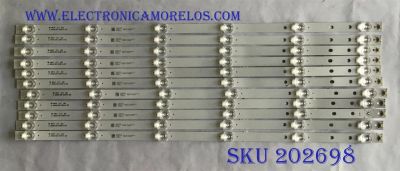 KIT DE LED´S PARA TV VIZIO ((INCOMPLETO SOLO 11 PIEZAS)) / NUMERO DE PARTE JL.D65061330-324AS-M_V02 / JL.D65061330-324AS-M / 70401-00505 / PANEL BOEI650WQ1 / MODELO D65X-G4