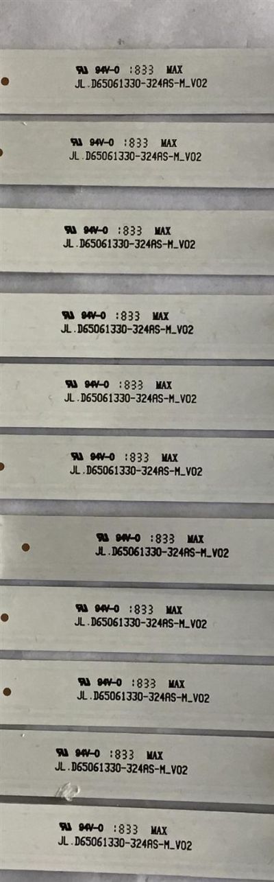 KIT DE LED´S PARA TV VIZIO ((INCOMPLETO SOLO 11 PIEZAS)) / NUMERO DE PARTE JL.D65061330-324AS-M_V02 / JL.D65061330-324AS-M / 70401-00505 / PANEL BOEI650WQ1 / MODELO D65X-G4 - Imagen 4