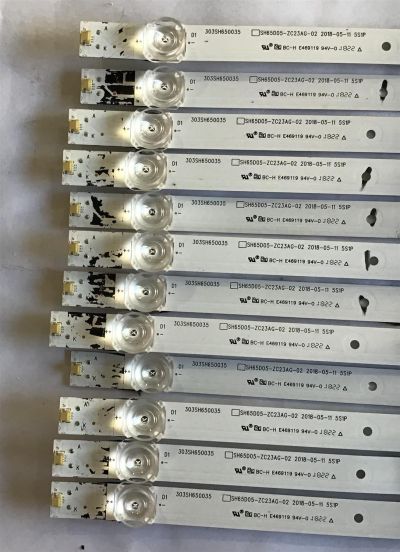 KIT DE LED´S PARA TV HISENSE (12 PIEZAS) / 303SH650035 / SH65D05-ZC23AG-02 / L2_U51_L2_F5_CDM_S5_1_R10_S4K / PANEL HD650S1U51-L2\S0\GM\ROH / MODELOS 65R6E / 65R6070E - Imagen 2